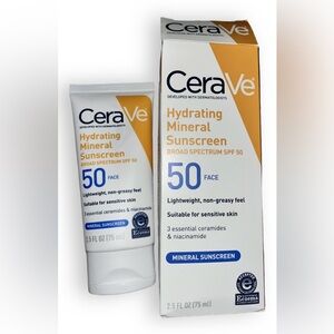 CeraVe Suncare Mineral Sunscreen SPF 50